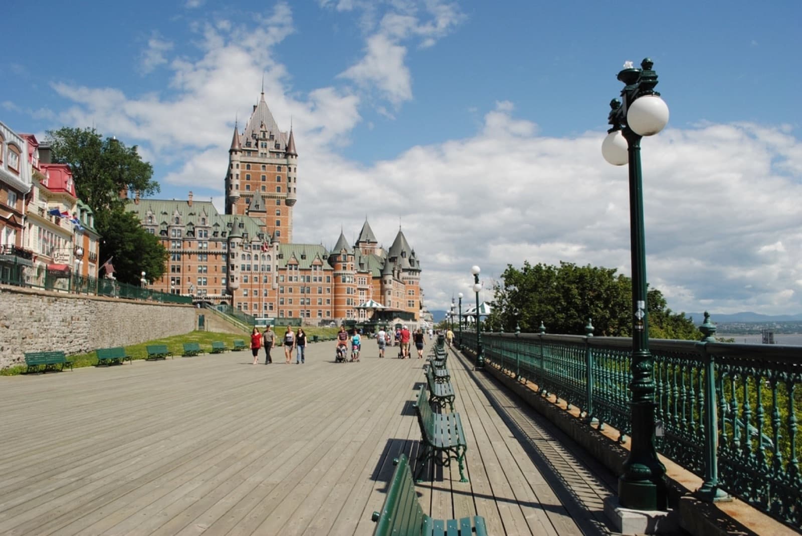 Old Quebec City boardwalk